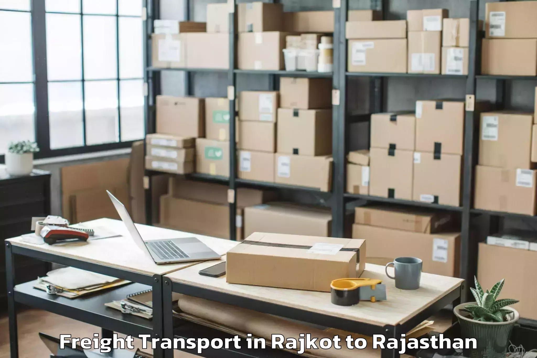 Book Rajkot to Pilani Freight Transport Online